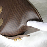 ヴァレンティノ ヴィンテージ PVC / レザー ハンドバッグ ブラウン - NEWSED