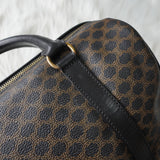 セリーヌ マカダム PVC ミニボストンバッグ ブラック - NEWSED