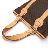 セリーヌ マカダム PVC/レザー トートバッグ ブラウン - NEWSED