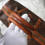 セリーヌ マカダム PVC ボストンバッグ ブラウン - NEWSED