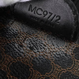 セリーヌ マカダム PVC レザー ミニボストンバッグ ハンドバッグ ブラウン ブラック - NEWSED