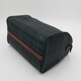 ポロ ラルフローレン チェック柄 ミニボストンバッグ PVC / レザー ダークグリーン - NEWSED