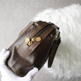 ヴァレンティノ ヴィンテージ PVC / レザー ハンドバッグ ブラウン - NEWSED