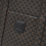 セリーヌ マカダム PVC/レザー トートバッグ ブラック/ブラウン - NEWSED