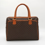 セリーヌ ヴィンテージ マカダム PVC/レザー ミニボストンバッグ ブラウン - NEWSED