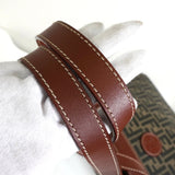 フェンディ ズッカ PVC レザー セミ ショルダーバッグ トートバッグ ブラウン - NEWSED