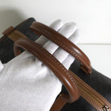 クリスチャン ディオール ハニカム PVC レザー ミニボストンバッグ ブラック / ブラウン - NEWSED