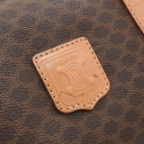 セリーヌ ヴィンテージ マカダム PVC/レザー ボストンバッグ ブラウン - NEWSED