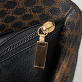 セリーヌ マカダム PVC / レザー トートバッグ 自立型 ブラック / ブラウン - NEWSED