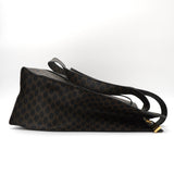 セリーヌ マカダム PVC/レザー トートバッグ ブラック/ブラウン - NEWSED