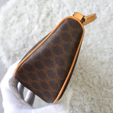 セリーヌ ヴィンテージ マカダム ワンショルダーバッグ ミニバッグ ハンドバッグ PVC/レザー ブラウン - NEWSED