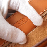 セリーヌ ヴィンテージ マカダム ゴールド ガンチーニ ワンハンドル PVC / レザー ハンドバッグ 自立型 ブラウン - NEWSED