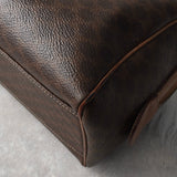 セリーヌ ヴィンテージ マカダム PVC /レザー ミニボストンバッグ ハンドバッグ ブラウン - NEWSED