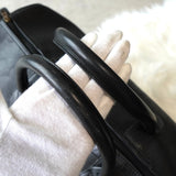 クリスチャン ディオール ヴィンテージ シャドー トロッター PVC / レザー ボストンバッグ ブラック - NEWSED