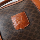 セリーヌ ヴィンテージ マカダム PVC ボストンバッグ トラベルバッグ ブラウン - NEWSED