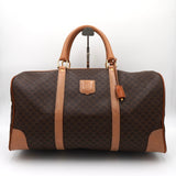 セリーヌ ヴィンテージ マカダム PVC/レザー ボストンバッグ ブラウン - NEWSED