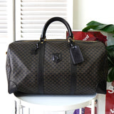 セリーヌ マカダム PVC / レザー ボストンバッグ ブラック - NEWSED