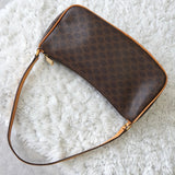 セリーヌ ヴィンテージ マカダム ワンショルダーバッグ ミニバッグ ハンドバッグ PVC/レザー ブラウン - NEWSED