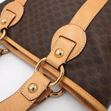 セリーヌ マカダム PVC/レザー トートバッグ ブラウン - NEWSED