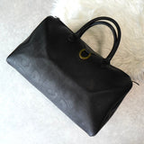 クリスチャン ディオール ヴィンテージ シャドー トロッター PVC / レザー ボストンバッグ ブラック - NEWSED