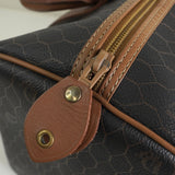 クリスチャン ディオール ハニカム PVC レザー ミニボストンバッグ ブラック / ブラウン - NEWSED