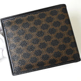 セリーヌ マカダム PVC / レザー 二つ折り財布 ブラック - NEWSED