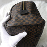 セリーヌ マカダム PVC ミニボストンバッグ ブラック - NEWSED