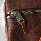 エトロ ペイズリー PVC ミニドラムバッグ ハンドバッグ ボルドー - NEWSED