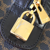 セリーヌ マカダム PVC / レザー ボストンバッグ ブラック - NEWSED