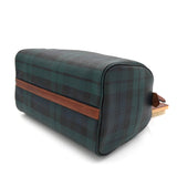 ポロ ラルフローレン チェック柄 ミニボストンバッグ PVC / レザー ダークグリーン - NEWSED