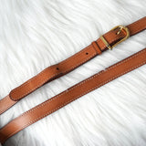 セリーヌ マカダム PVC / レザー ラウンド ショルダーバッグ ポシェット ベージュ - NEWSED