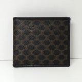 セリーヌ マカダム PVC / レザー 二つ折り財布 ブラック - NEWSED