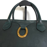 クリスチャン ディオール トロッター PVC / レザー ボストンバッグ グリーン - NEWSED