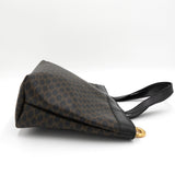 セリーヌ ヴィンテージ マカダム PVC/レザー ハンドバッグ ブラック - NEWSED