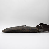 フェンディ ズッカ PVC/レザー ショルダーバッグ カーキ / ブラウン 7VA214 - NEWSED