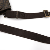 フェンディ ズッカ PVC/レザー ショルダーバッグ カーキ / ブラウン 7VA214 - NEWSED