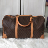 セリーヌ マカダム PVC ボストンバッグ ブラウン - NEWSED