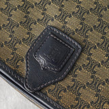 セリーヌ ヴィンテージ マカダム PVC / レザー ミニ ショルダーバッグ ブラウン / ブラック - NEWSED