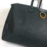 クリスチャン ディオール トロッター PVC / レザー ボストンバッグ グリーン - NEWSED