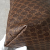 セリーヌ マカダム PVC / レザー トートバッグ ブラウン - NEWSED