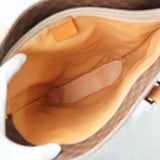 セリーヌ マカダム PVC レザー トートバッグ ブラウン - NEWSED