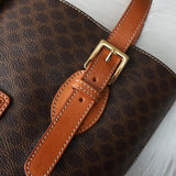 セリーヌ マカダム PVC レザー トートバッグ ブラウン - NEWSED