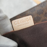 セリーヌ マカダム PVC / レザー トートバッグ ブラウン - NEWSED