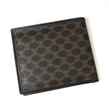 セリーヌ マカダム PVC / レザー 二つ折り財布 ブラック - NEWSED