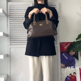 ヴァレンティノ ヴィンテージ PVC / レザー ハンドバッグ ブラウン - NEWSED