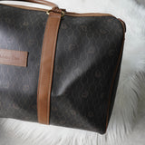 クリスチャン ディオール ヴィンテージ ハニカム柄 PVC ボストンバッグ ハンドバッグ ブラウン系 - NEWSED