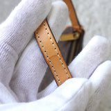 セリーヌ ヴィンテージ マカダム ワンショルダーバッグ ミニバッグ ハンドバッグ PVC/レザー ブラウン - NEWSED