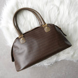 ヴァレンティノ ヴィンテージ PVC / レザー ハンドバッグ ブラウン - NEWSED