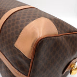 セリーヌ ヴィンテージ マカダム PVC/レザー ボストンバッグ ブラウン - NEWSED