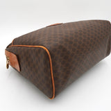 セリーヌ ヴィンテージ マカダム PVC/レザー ミニボストンバッグ ブラウン - NEWSED